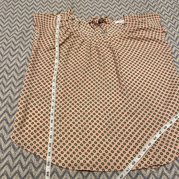 LC by Lauren Conrad Light Pink Floral Blouse with Bow Tie Back – Size Large - Picture 8 of 8